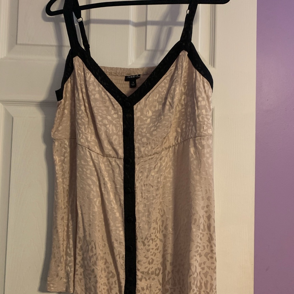 Nude Leopard Babydoll Cami